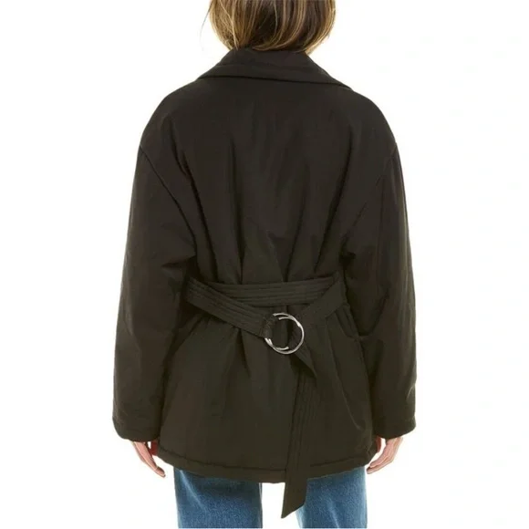 ba&sh Issa Wrap Warm Cozy Chic Jacket US sz 4 - Picture 5 of 9